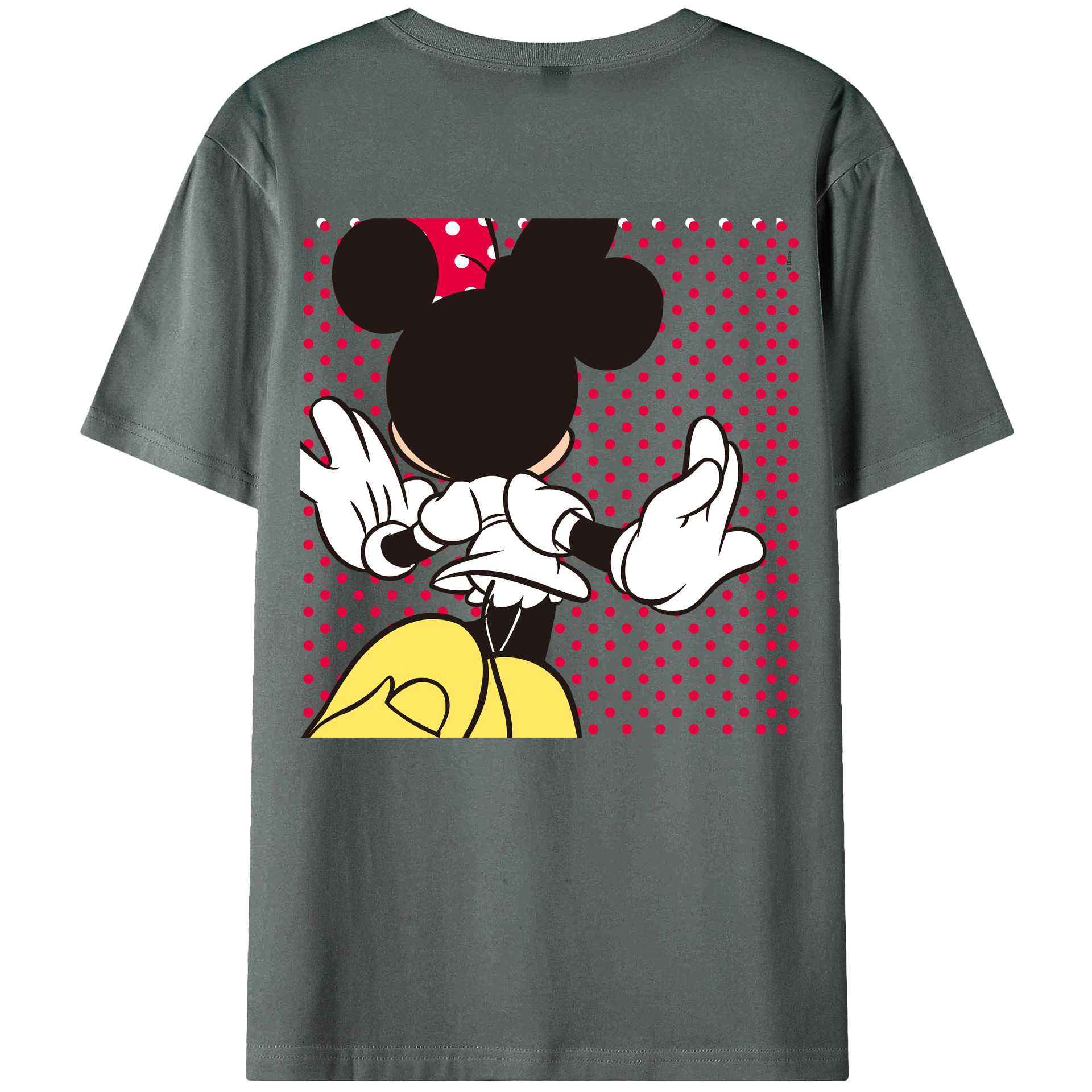 （画像用） ミッキーマウス Mickey Mouse 綿100％半袖Tシャツ（背面プリント）